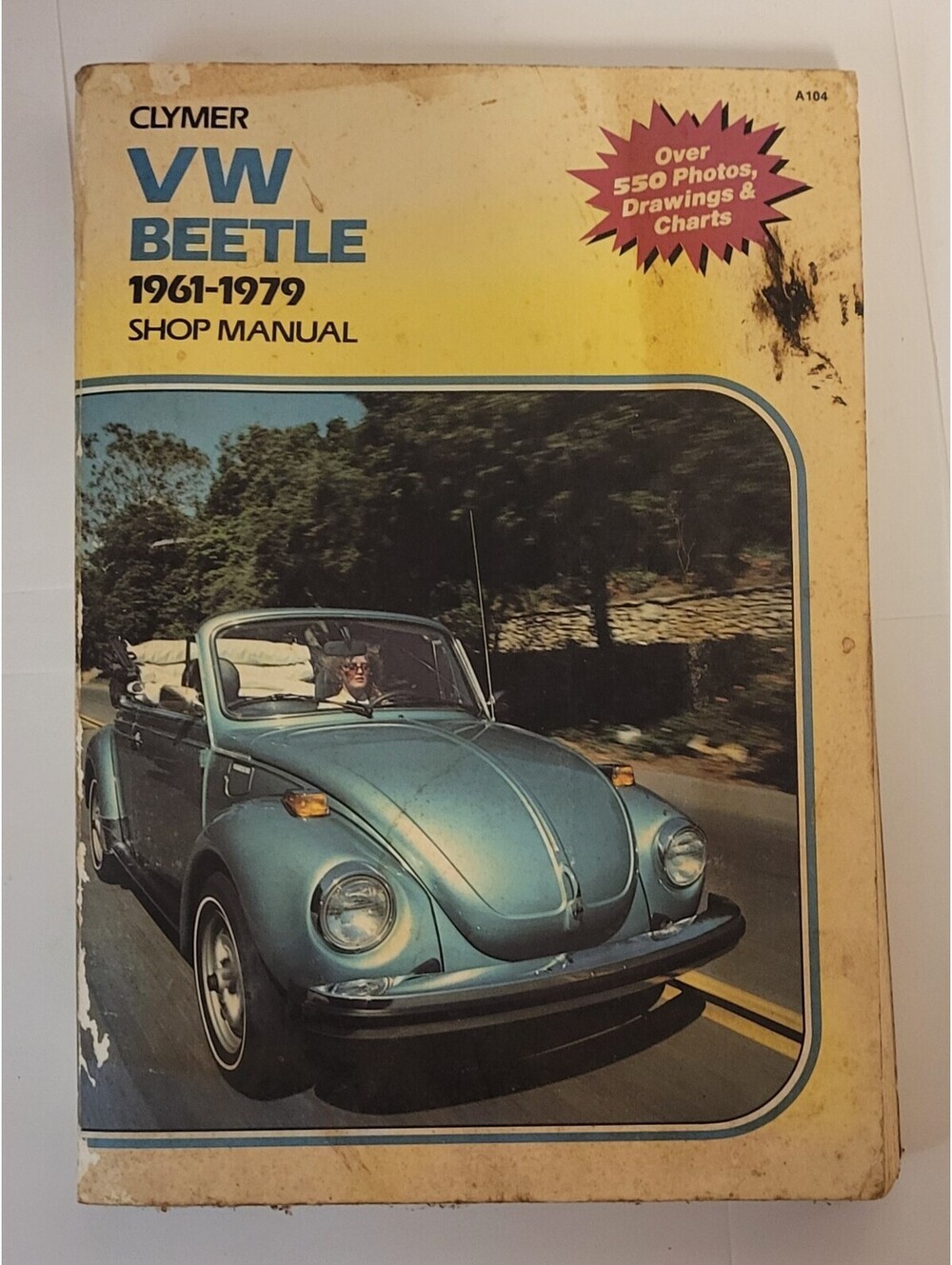 Vtg Clymer Volkswagen VW Beetle Bug & Ghia 1961-1979 Shop Manual Auto Repair